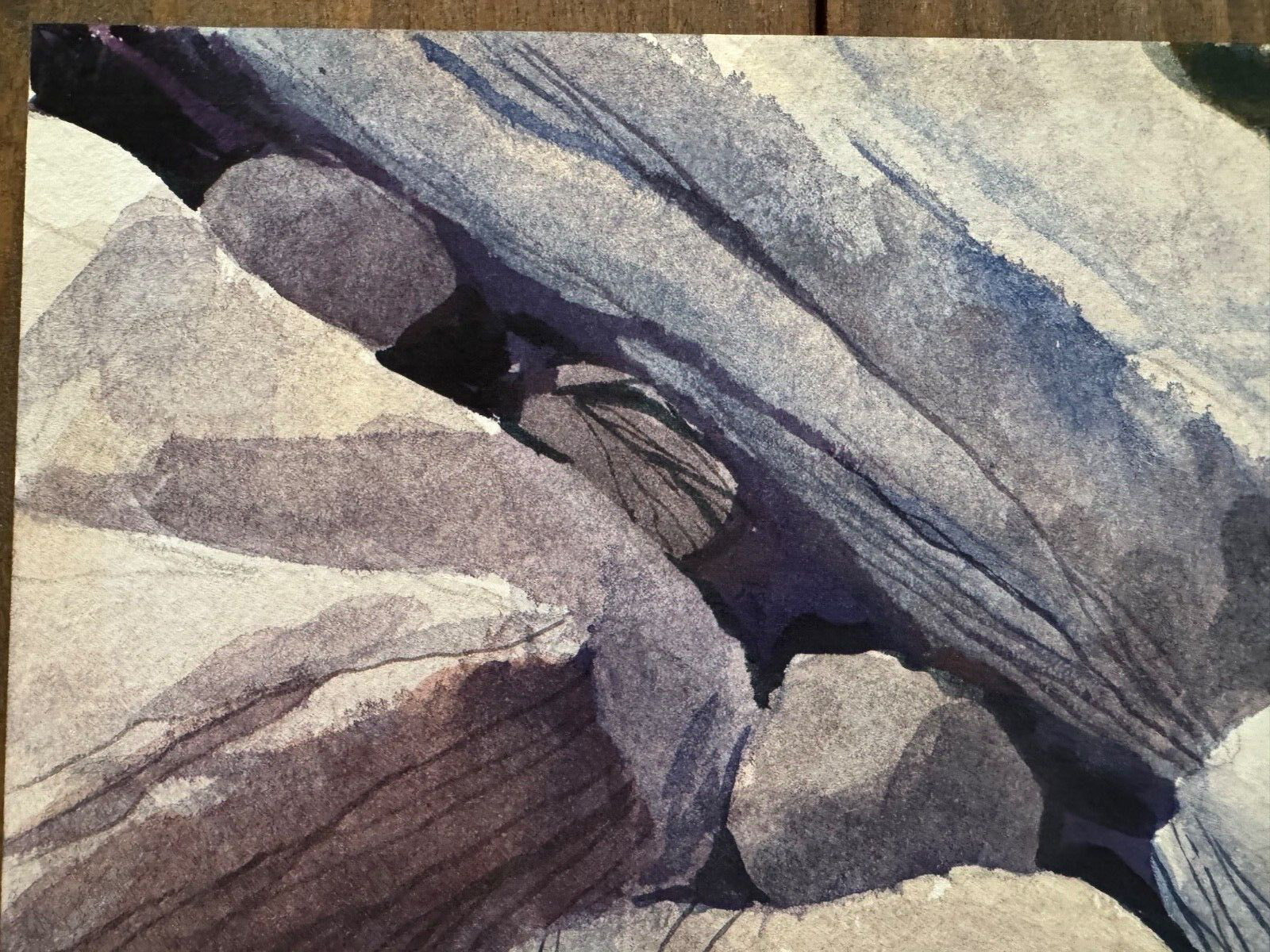 MEL KISHNER SABINO CANYON ORIGINAL SIGNED WATER COLOR PAINTING ON PAPER 22"X15"