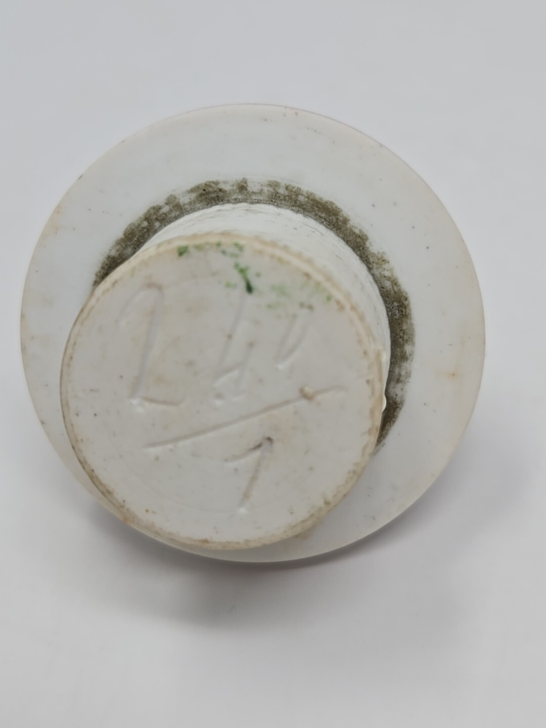 19th Century Marble, Porcelain & Brass French Made Inkwell