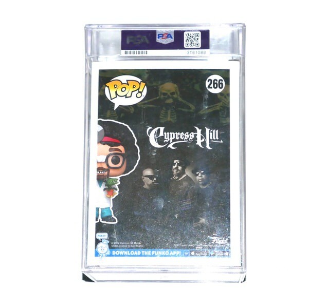 B-REAL SIGNED CYPRESS HILL DR GREENTHUMB PSA ENCAPSULATED FUNKO POP VINYL FIGURE