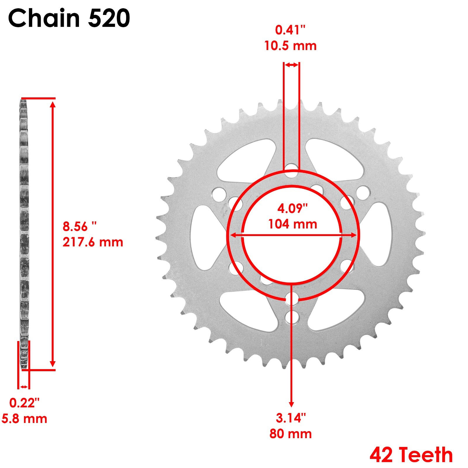 Drive Chain & Sprockets Kit for Polaris Trail Boss 325 2000