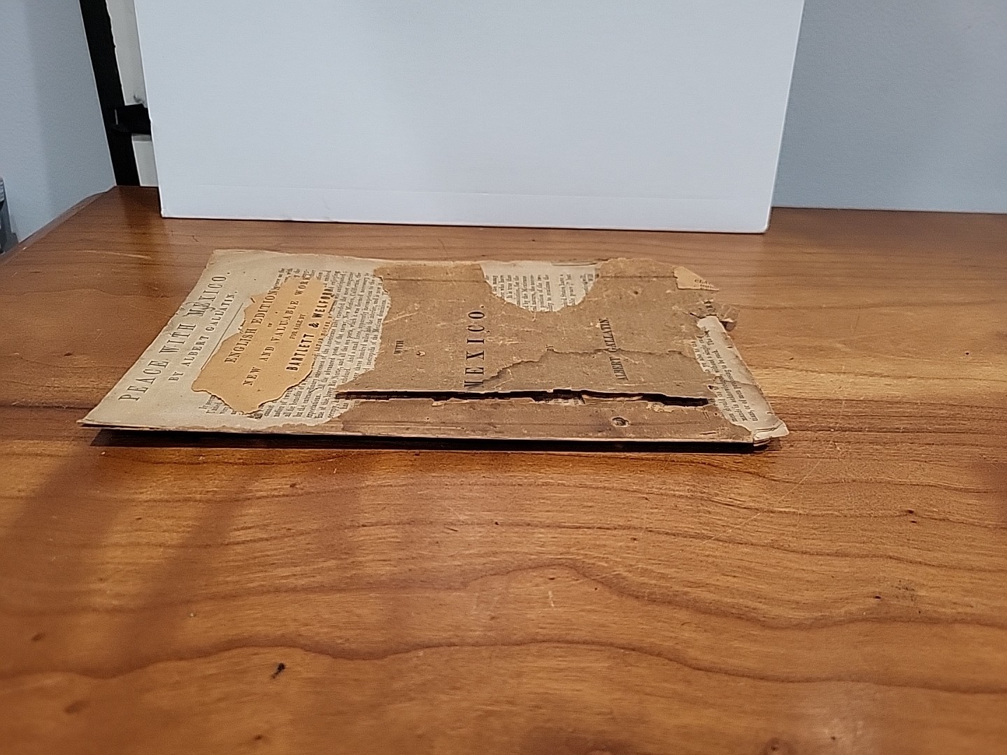 1847 First Edition Peace With Mexico Albert Gallatin ANTI-WAR Annexation Texas