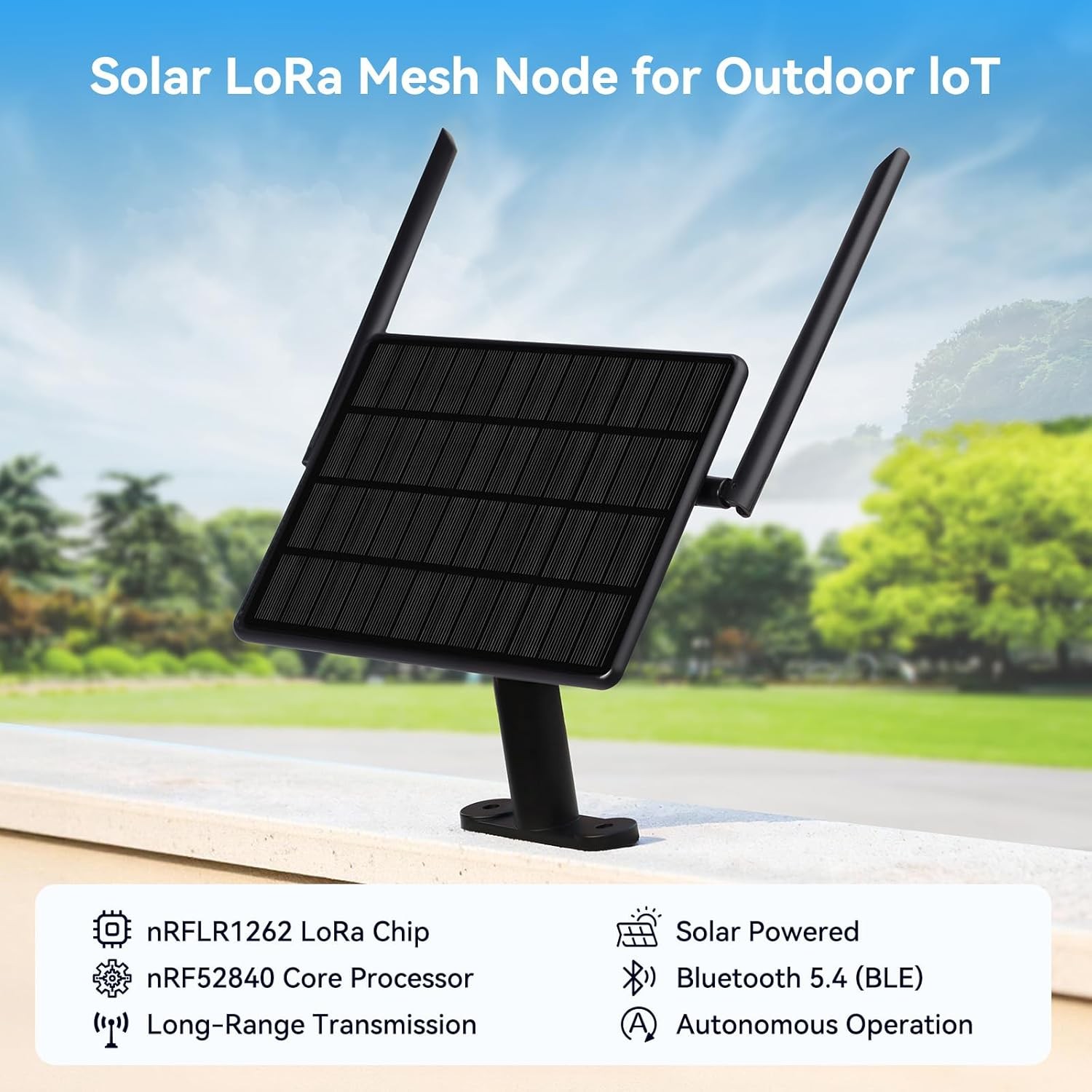 Meshtastic Solar LoRa Repeater Built in nRF5284 SX1262 with GPS Meshcore Node