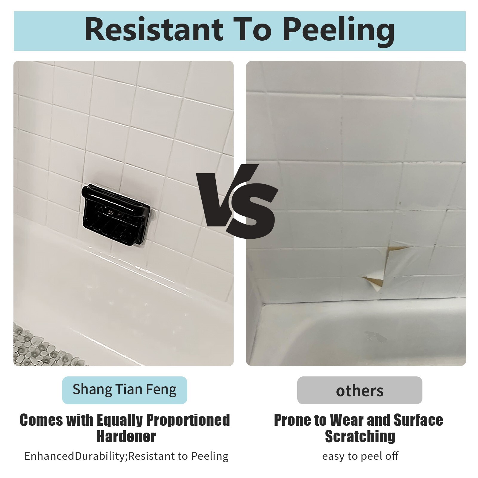 32Oz White Ceramic tub and tile Paint Refinishing Kit Bathtub Bathroom wall Pain