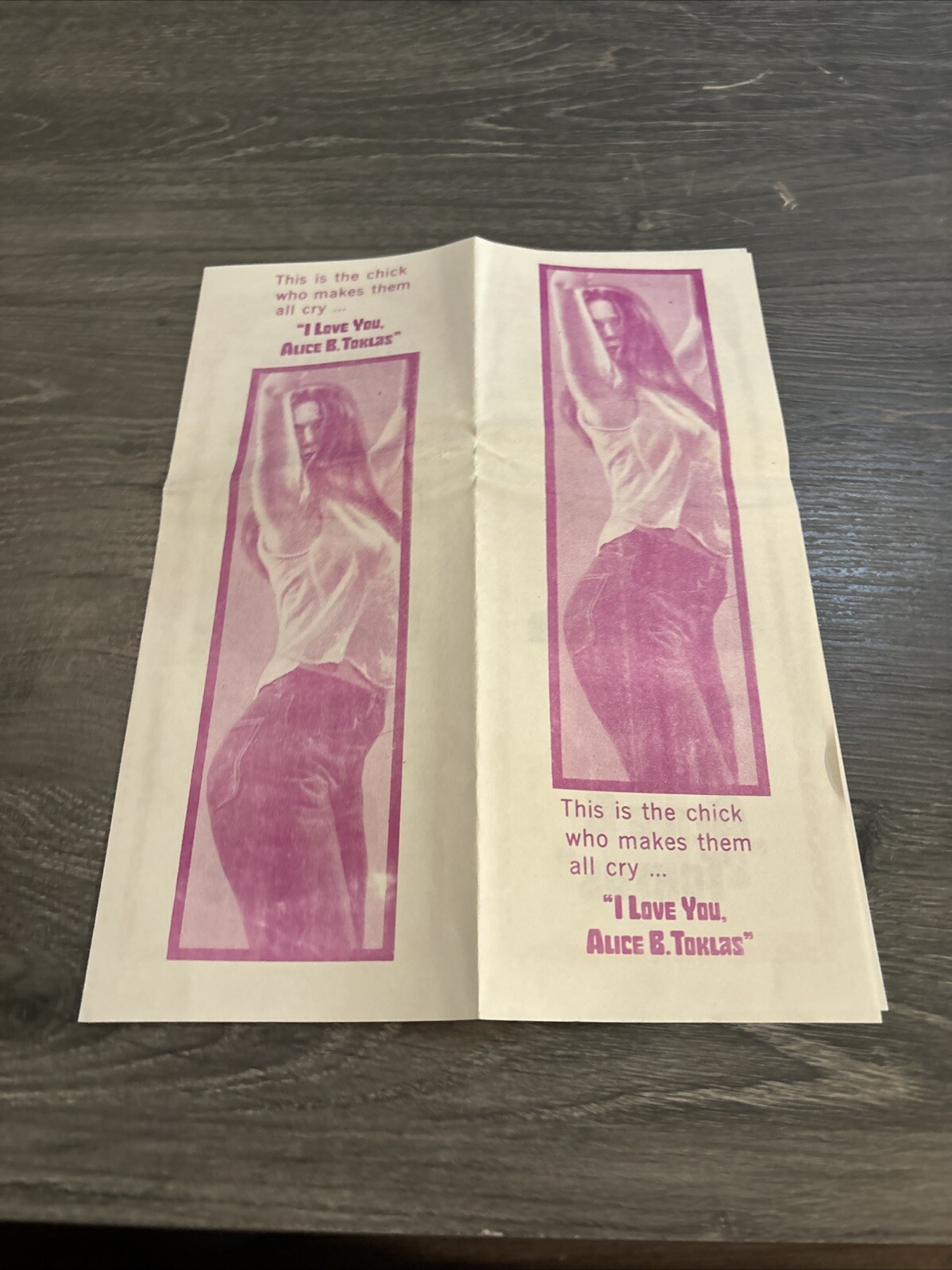 1968 I Love You Alice B Toklas Herald (B)