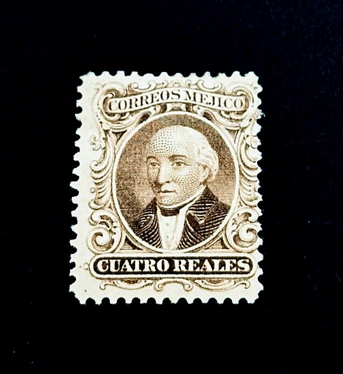 MEXICO Stamp - 1864 Miguel Hidalgo y Costilla Sn 16a MHR r23