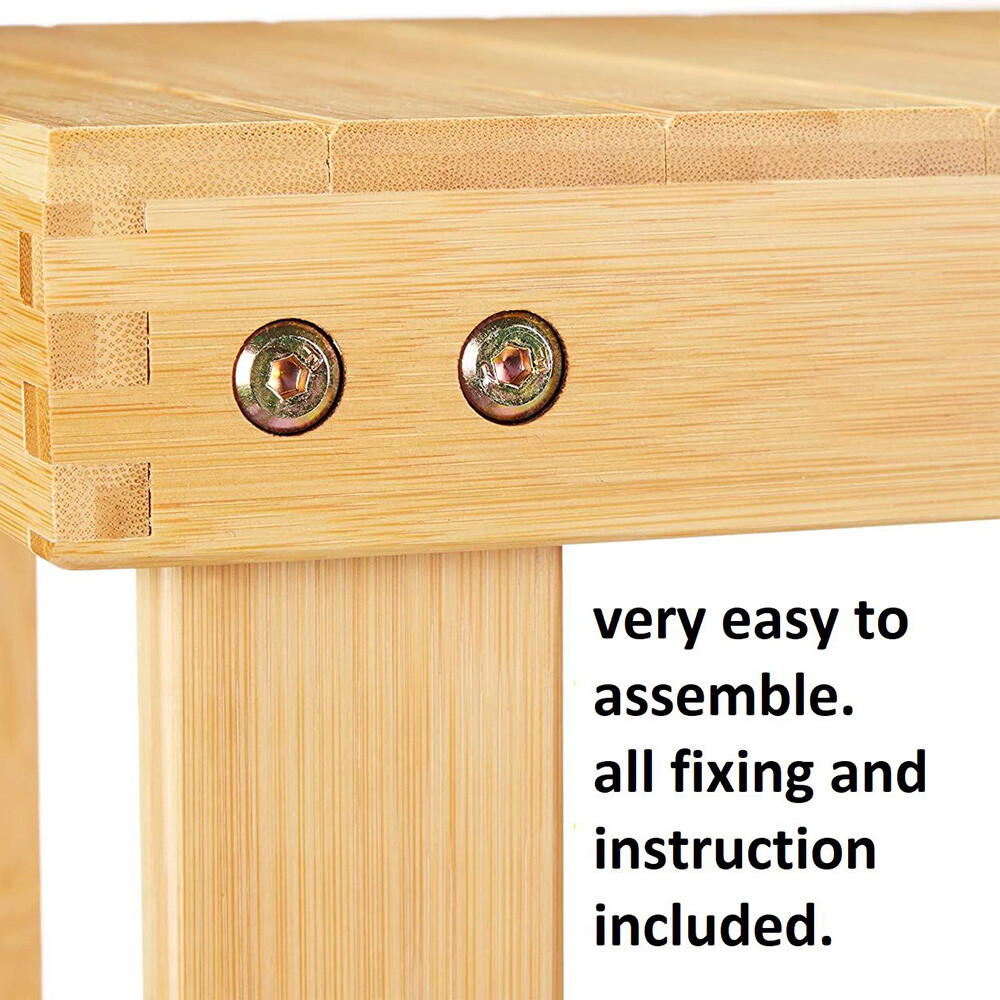 3 Tiers-15 Pairs Bamboo Shoe Rack Shoe Storage Organizer Stand Shoes Shelves USA