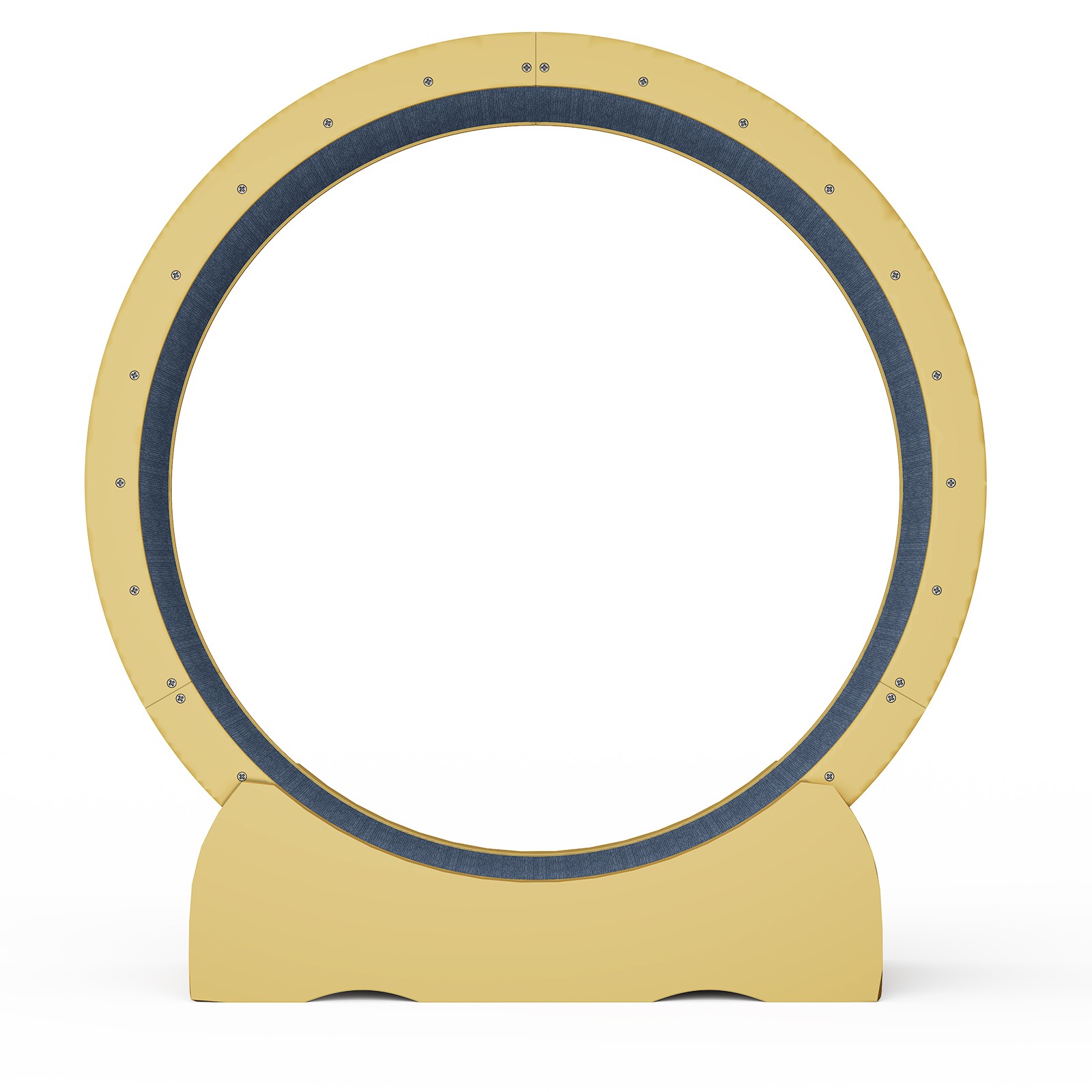 42"Cat Exercise Wheel for Indoor Cats with Detachable Carpeted Runway Solid Wood