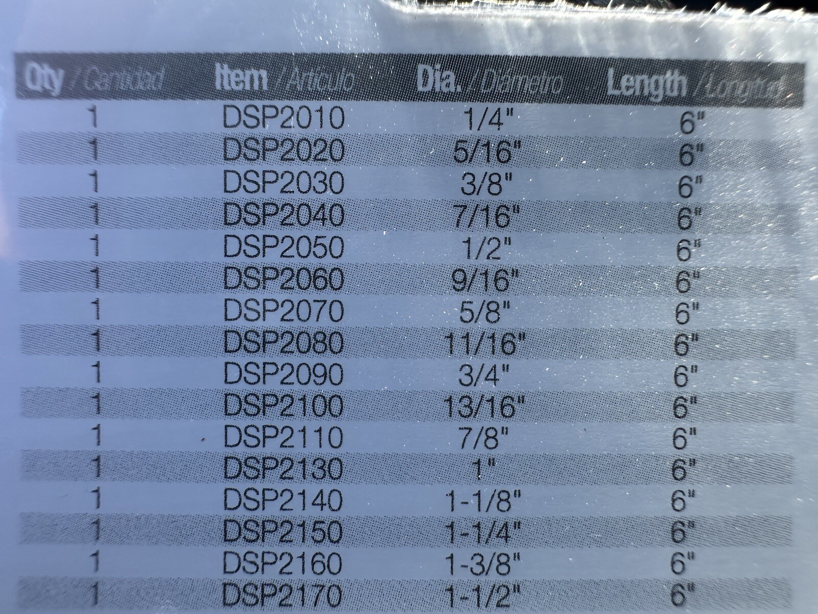 Diablo 16 Piece Spade Bit Set