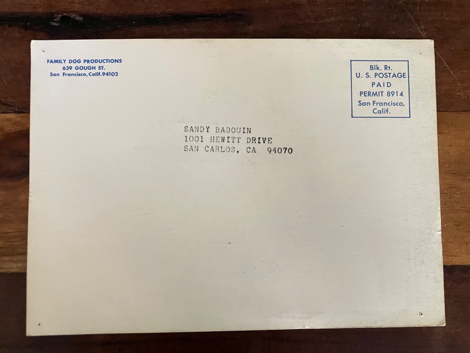 Avalon Ball Handbill Postcard COUNTRY JOE BLUE CHEER 1967 Art: Thomas Weir