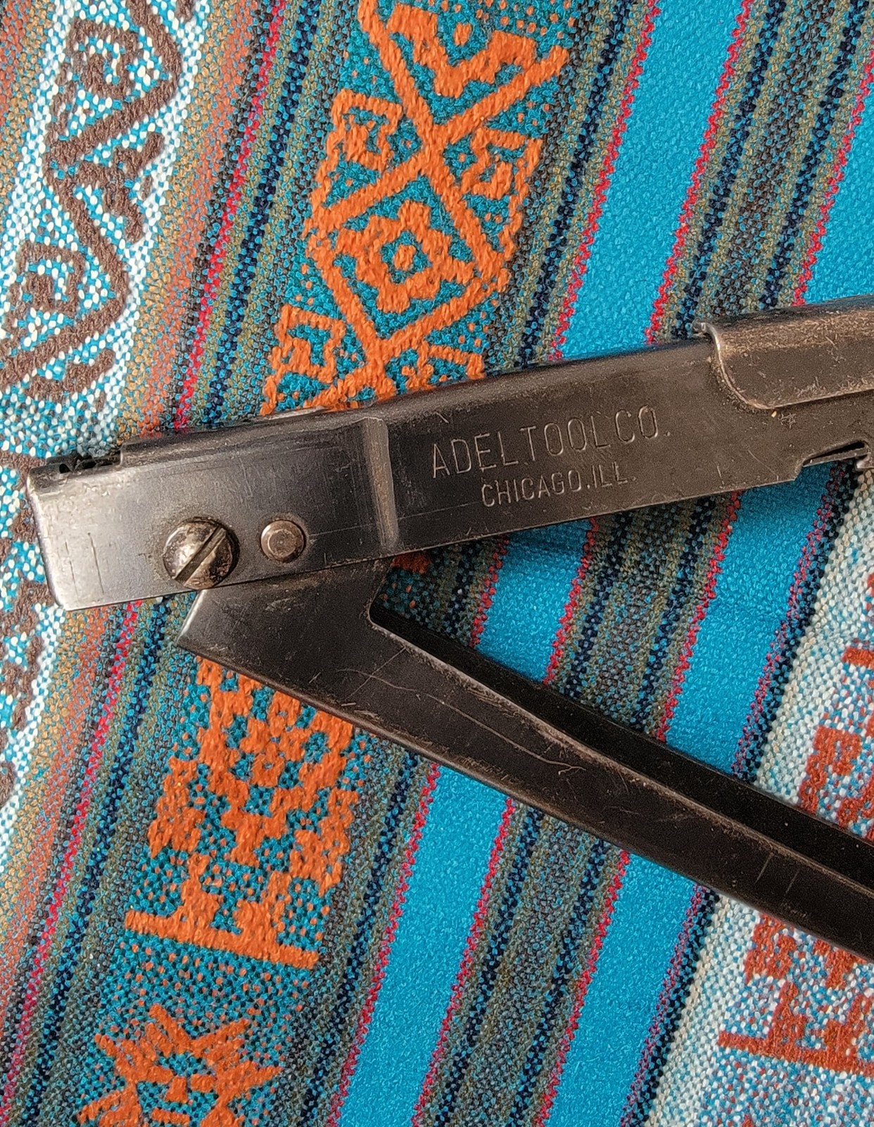 (1) Vintage Adel Tool Co. Chicago IL Hand Nibbler .047 Steel 18GA Soft Mat Only