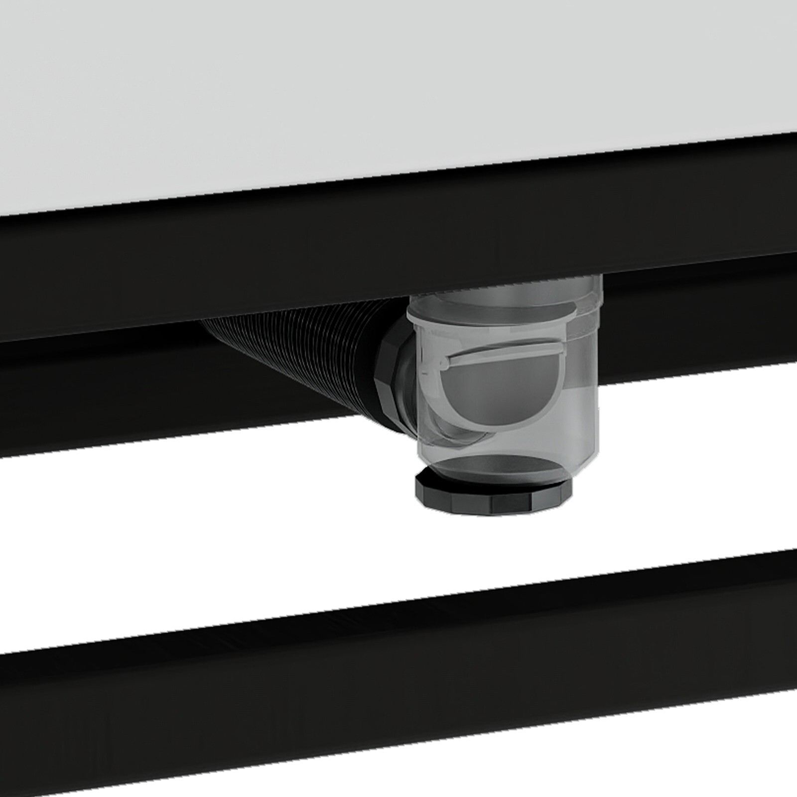 21" White Wall Mounted Vessel Sink Floating Ceramic Basin Bowl w/ Bracket Faucet