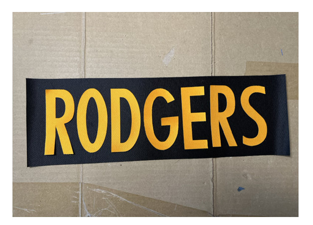 Pittsburgh Steelers Various Players UNSEWN Nameplates for your own Jersey