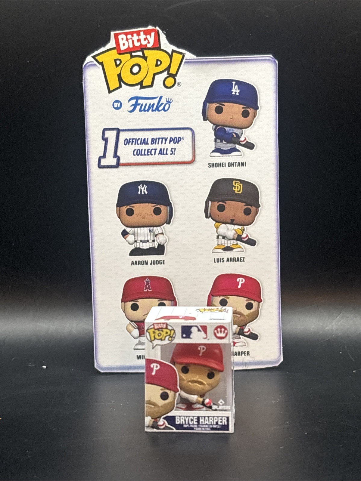 2026 Topps Series 1/Bryce Harper Funko Bitty Pop Figurine Super Box