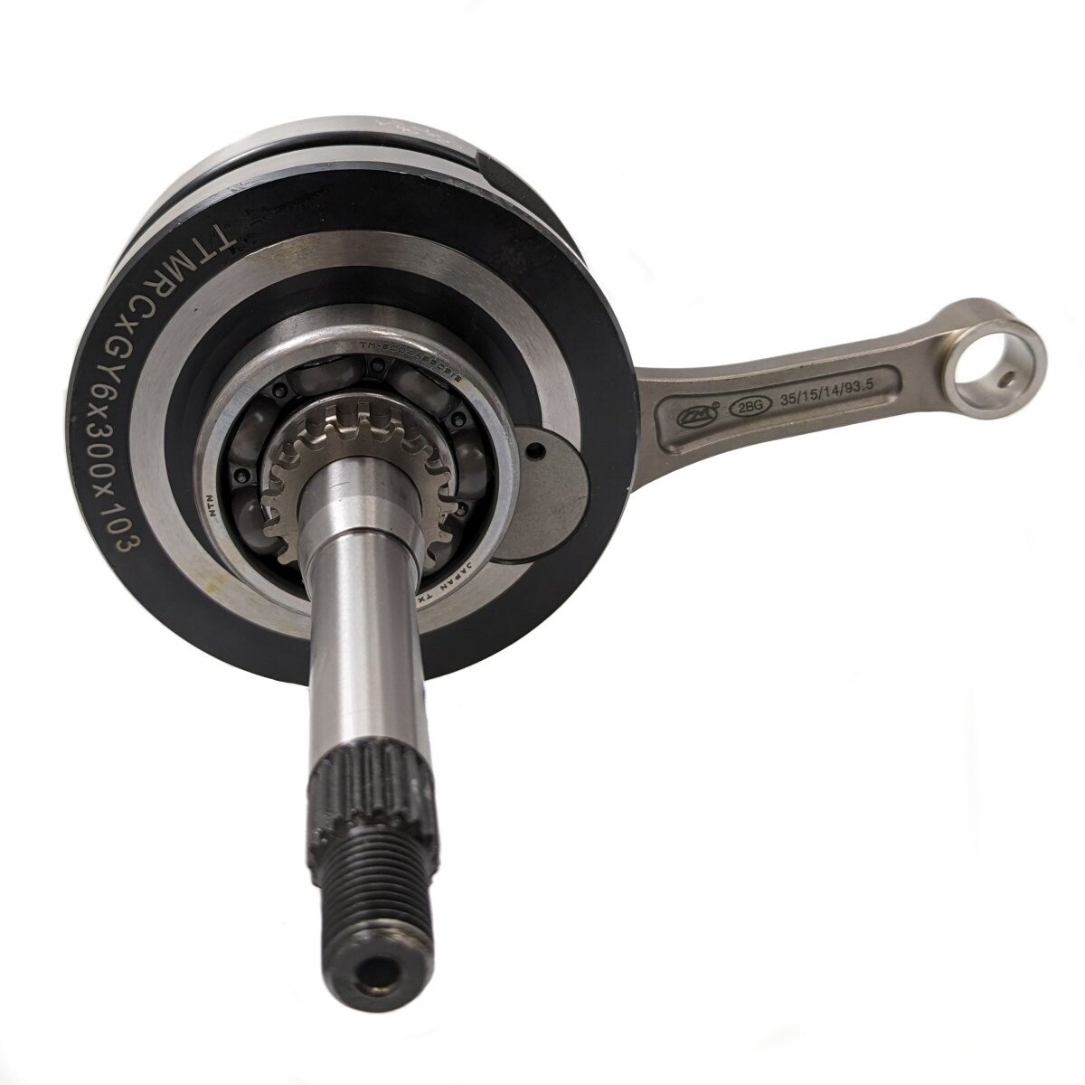 SSP-G +3.0mm stroker crank manufactured by TTMRC for GY6 engines
