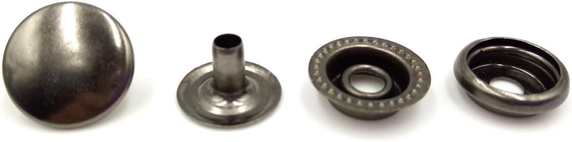 70 Sets 15mm 5/8 Heavy Duty Snap Fasteners Kit Metal Snaps for Leather Craft