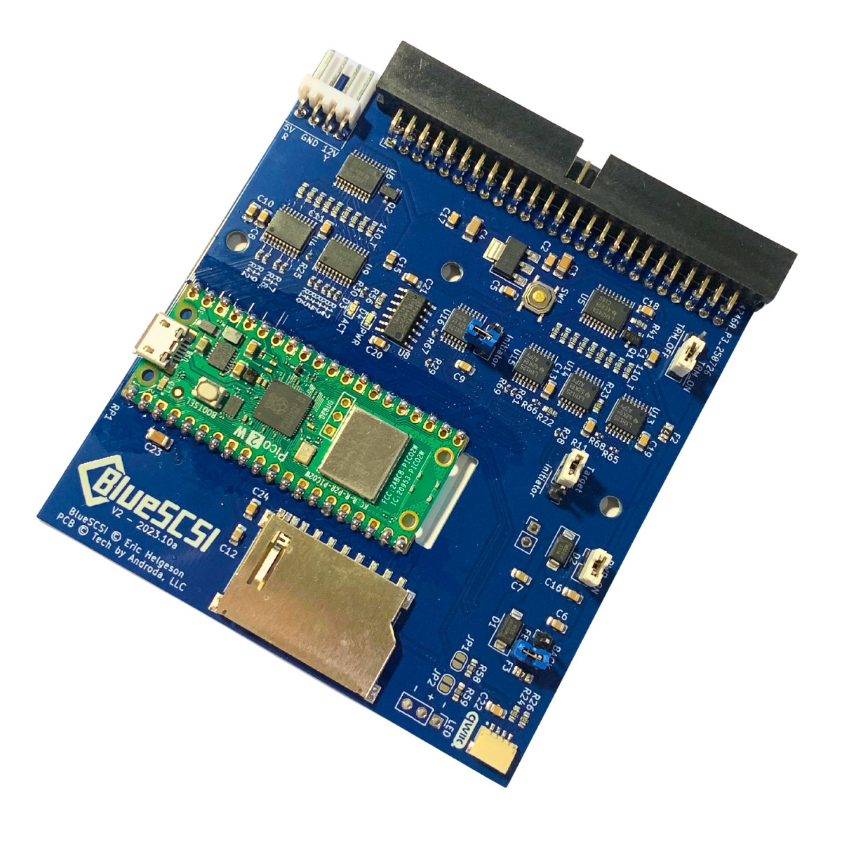 BlueSCSI v2 Internal 50-pin 3.5" SCSI Drive ,Wi-Fi,For Macintosh, Amiga, PC