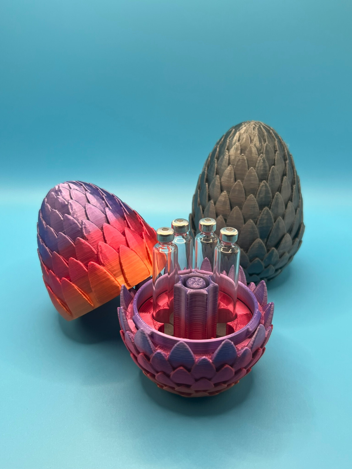 Dragon Egg Cartridge Holder for 3ml Pen Cartridges – Holds 7 with Purge Tower