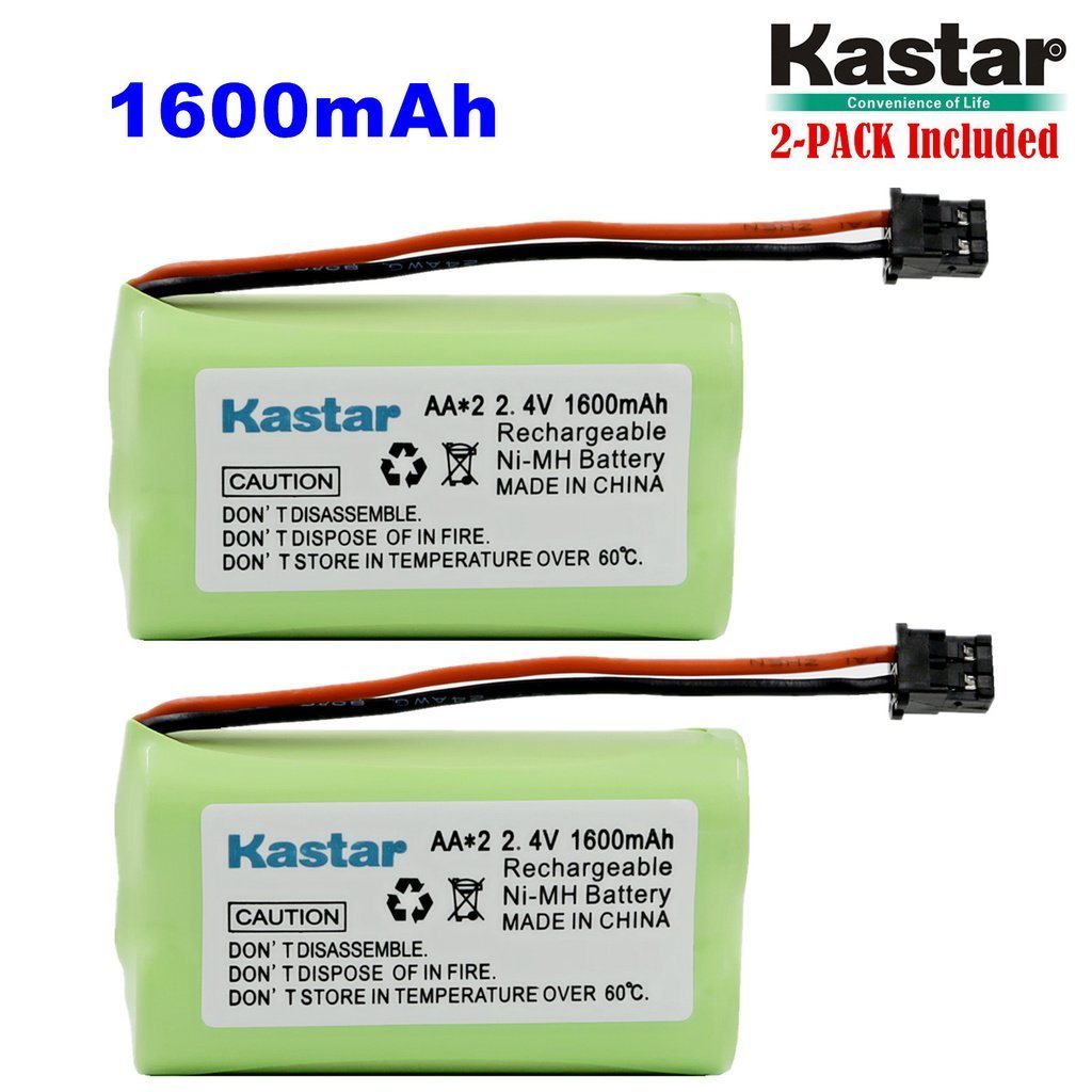 2 x 2.4V 1600mAh AA MSM Phone Battery for Uniden BT1007 BT-904 BBTY0700001