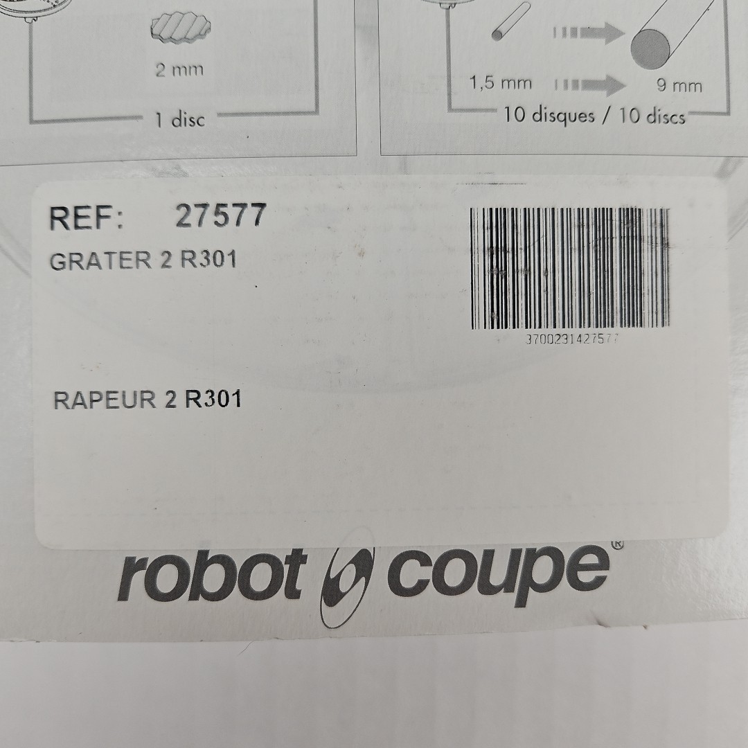 Robot Coupe 27577 Cheese Grater Disc Wheel Blade RG2 - BRAND NEW