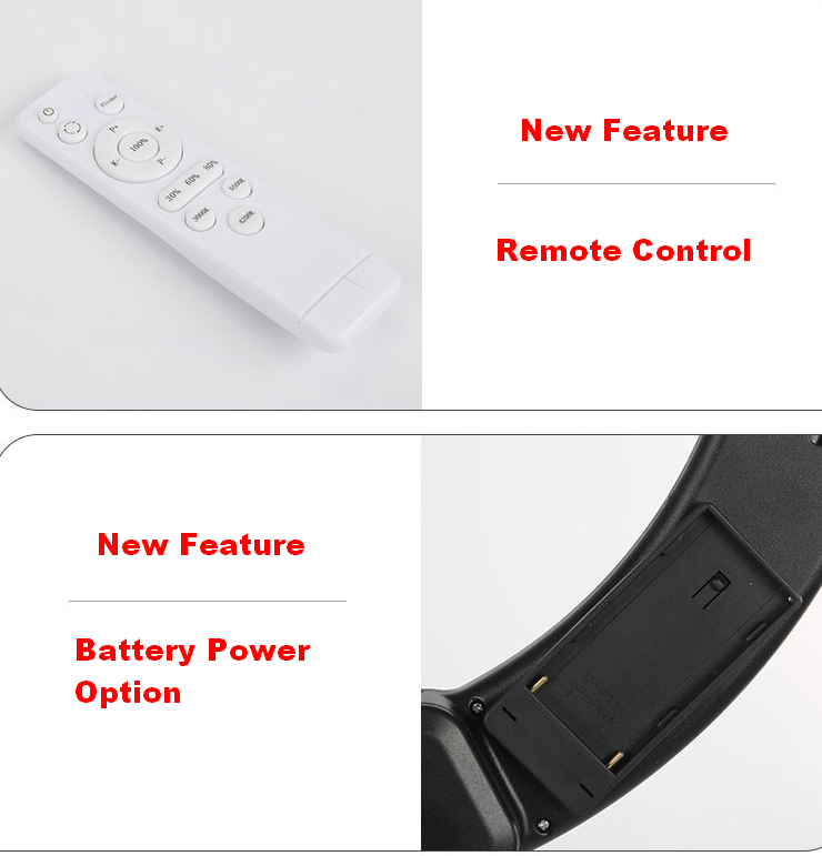 Fodoto 14" inch BiColor LED Ring Light Kit with Stand Social Media/Beauty Shoot