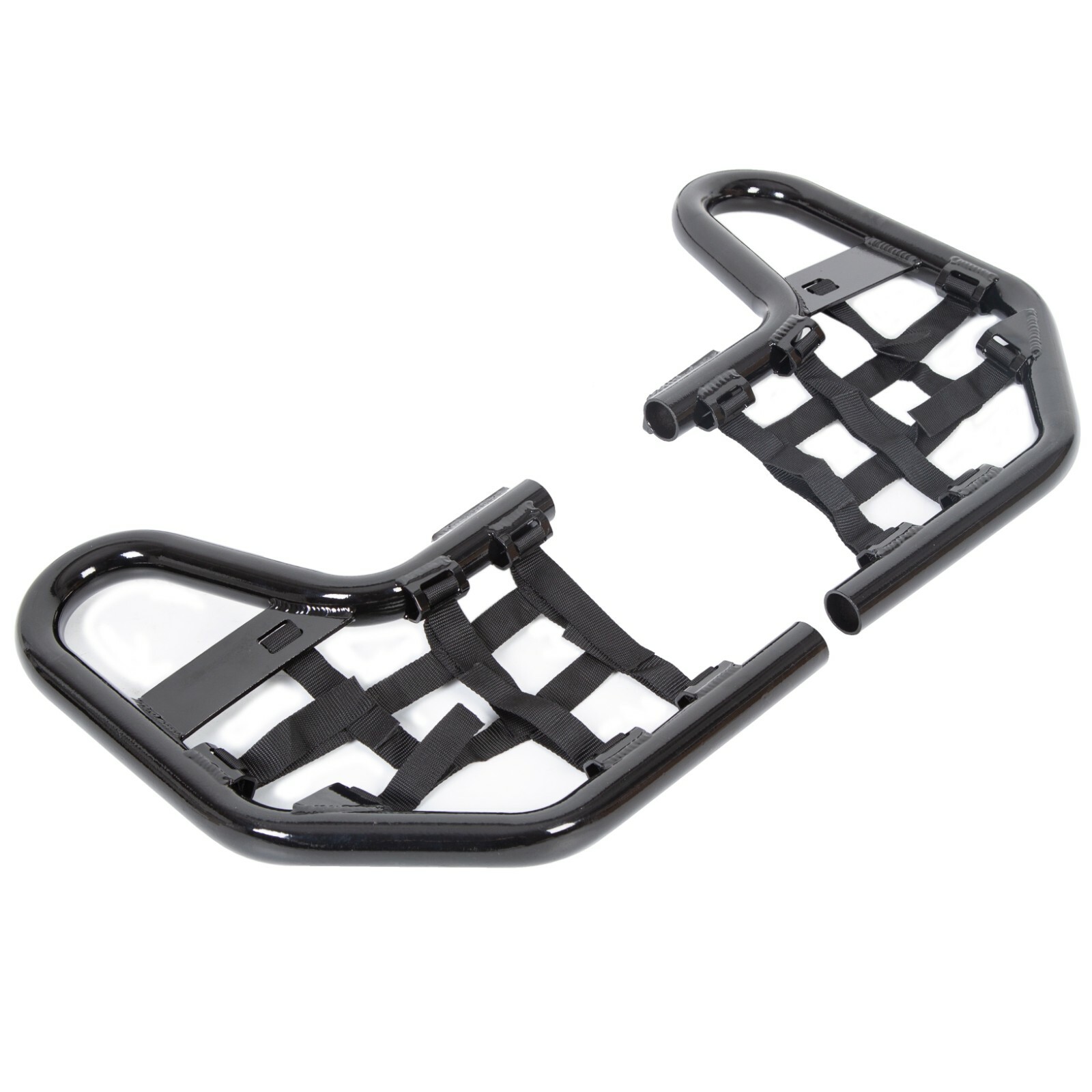 Aluminum Nerf Bars Black bar Black nets For Honda TRX 250EX 250X Pair set 01-20