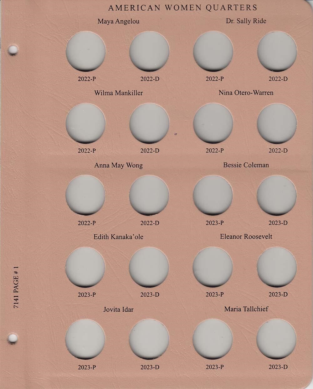 Dansco New Album For American Women Quarters 7141 PD 2022-2025 Long Term Storage