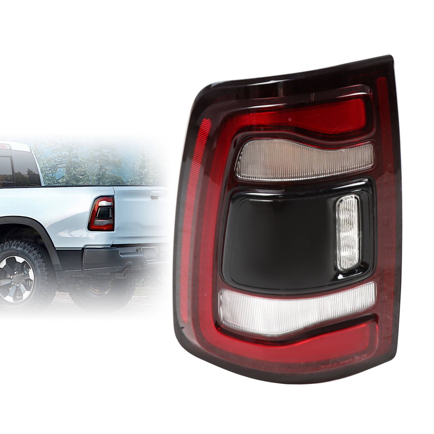 For 2019-2023 Dodge Ram 2500 3500 Driver Side LED Tail Light w/Blind Spot