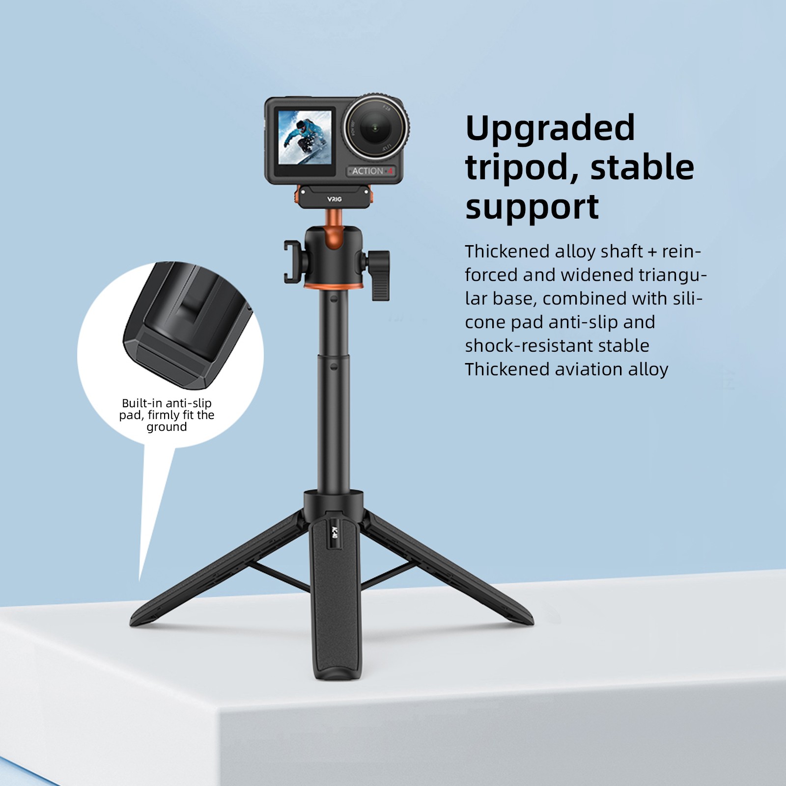 Camolo Portable Selfie Stick Handheld Tripod Stand For DJI Osmo Action 6/5/4 US