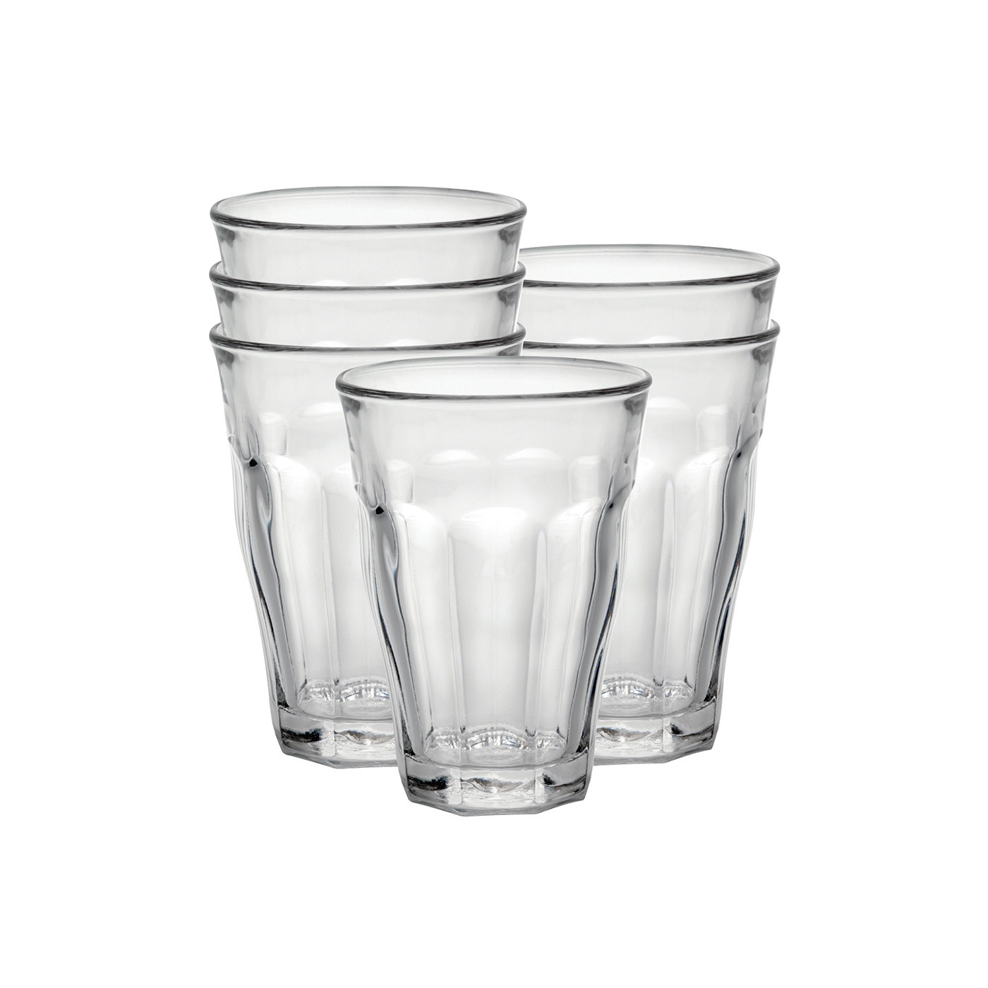 Duralex Picardie Made In France Clear Glass Tumbler, Set of 6