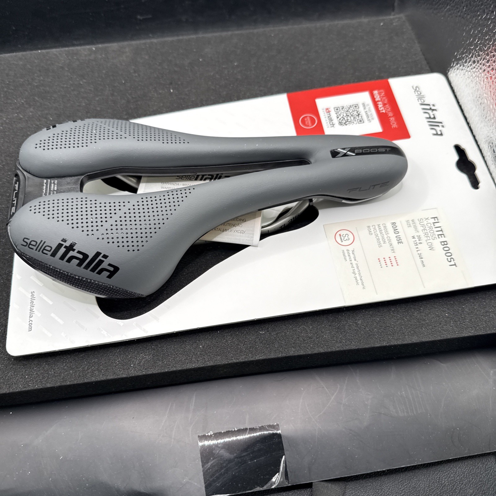 Selle Italia Flite Boost X-cross Superflow S3 135mm Ti316 Grey (9419-44)