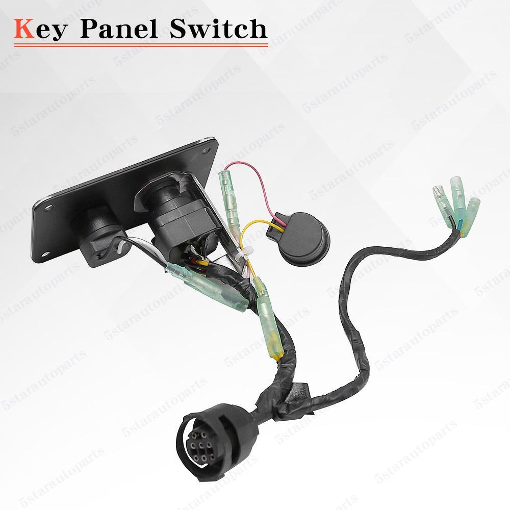 NEW Outboard Single Engine Key Switch Assembly Panel Fits Yamaha 704-82570-12-00