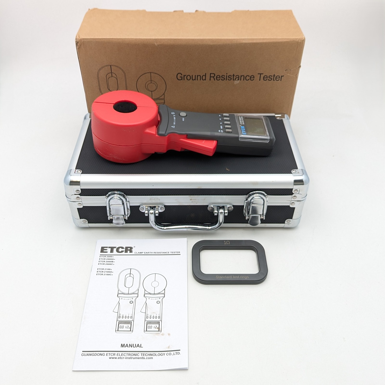 EctrMeter ETCR2100A+ Clamp Earth Resistance Tester 0.010 - 200 | Black