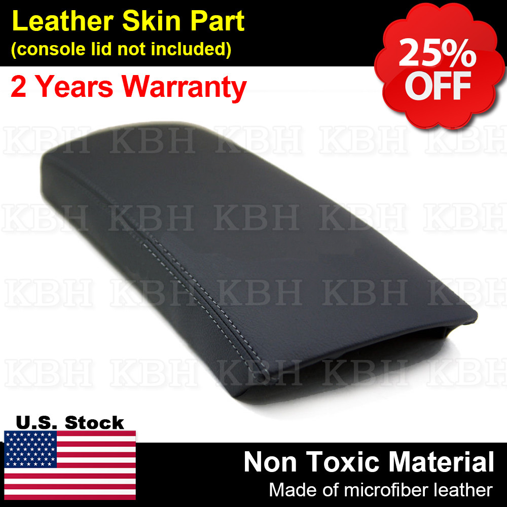 Fits 2004-2009 Toyota Prius T2 Center Console Lid Armrest Leather Cover Black