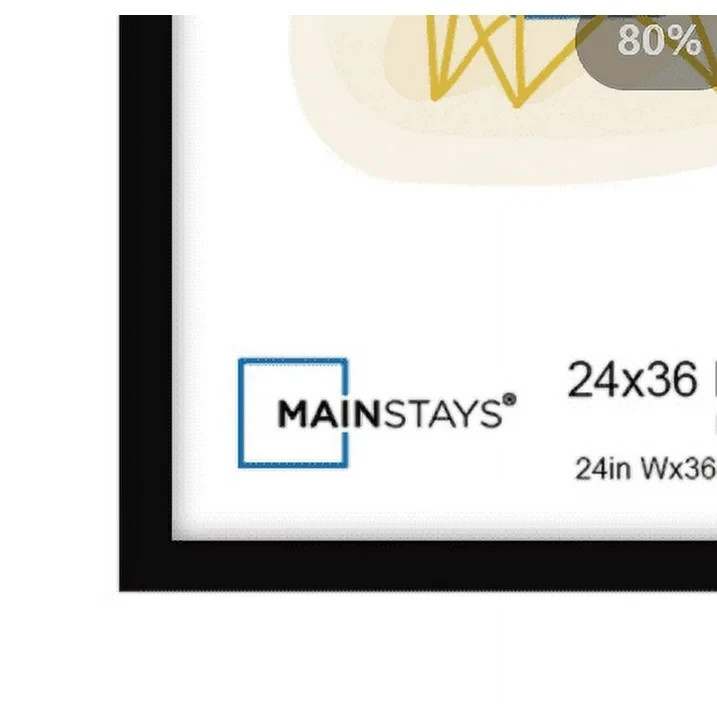 Mainstays 24x36 Basic Black Poster Frame Free & Fast Shipping Black poster frame