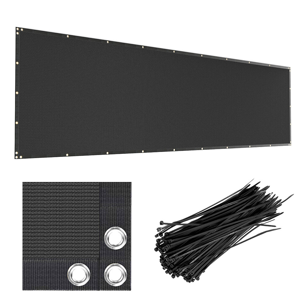 200GSM Fence Privacy Screen Cover Mesh 4' 5' 6' 8' x 50' Black Green Beige Brown