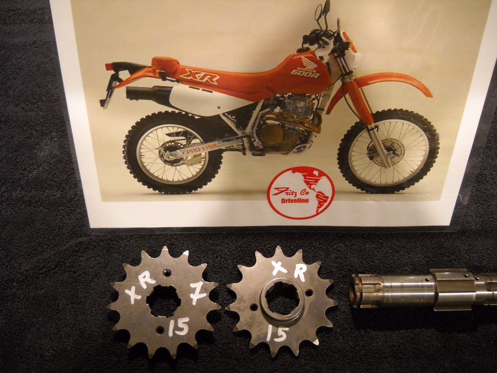 Honda XR600R 85 to 90 Maximum Spline contact 15 tooth Front Sprocket