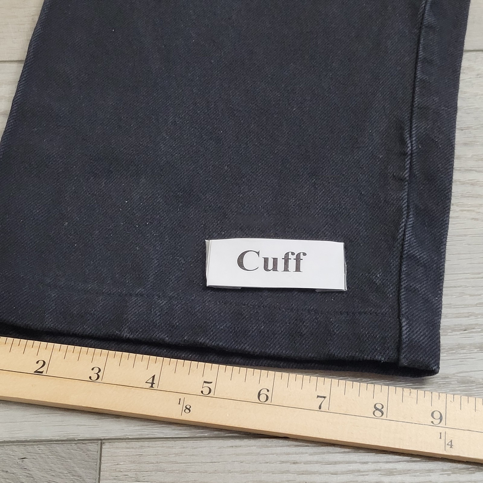 VTG Wah Maker Frontier Clothing Pants Mens 38 Black Denim Suspenders Button Fly