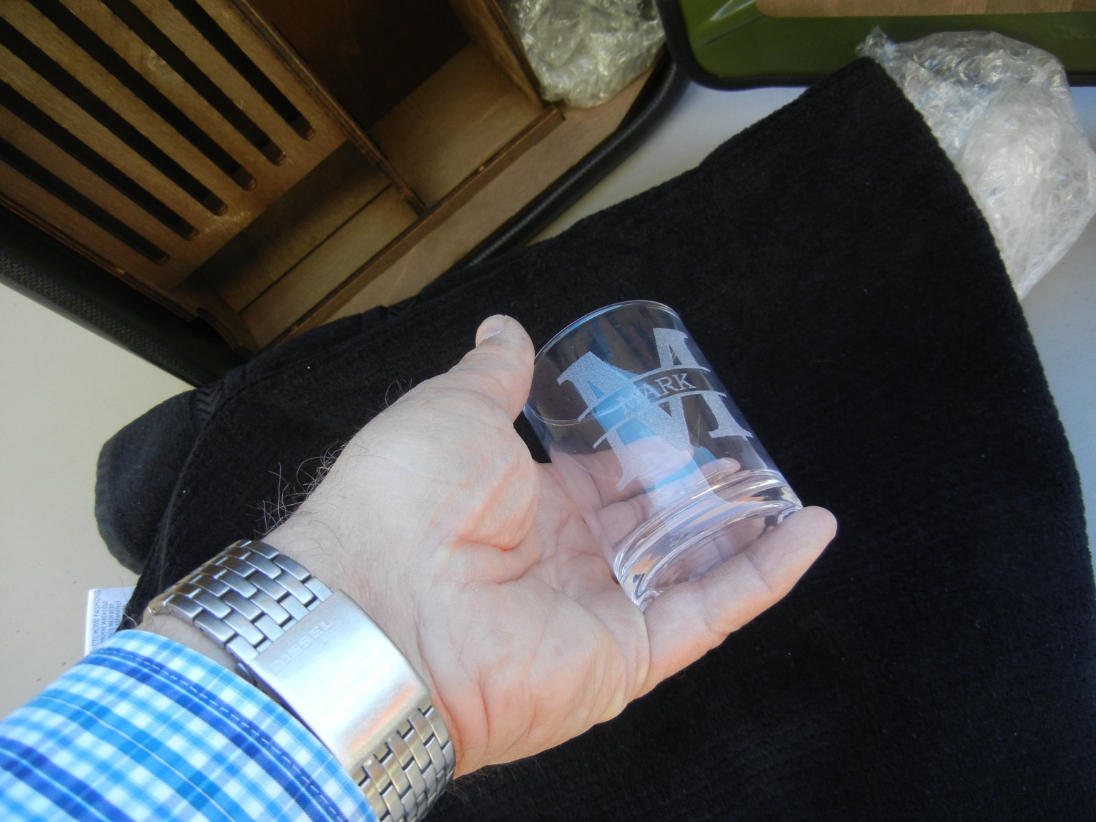 Handmade Jerry Can Mini Bar Personalized ('Mark') Liquor Cabinet Gift, NEW-OTHER