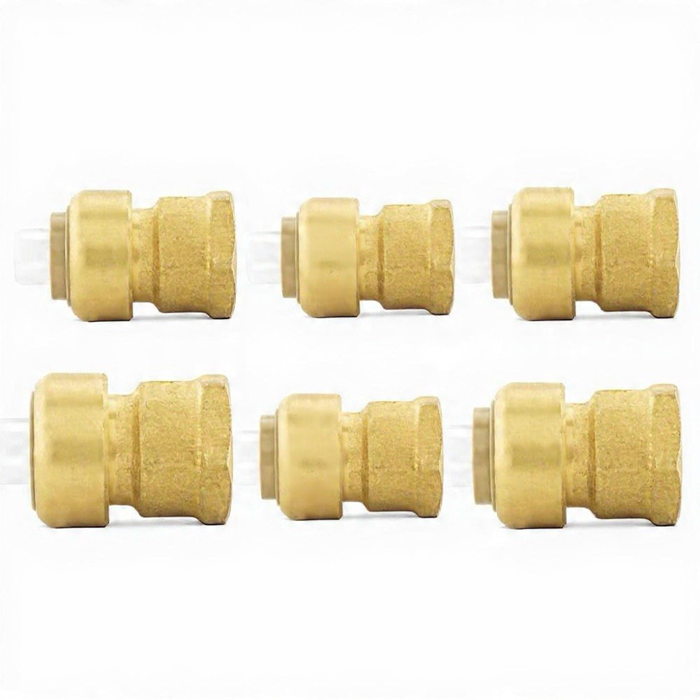 6 Pack 1" PF x 1" FPT Female Push-On Adapter Jones Stephens PlumBite - C77416LF
