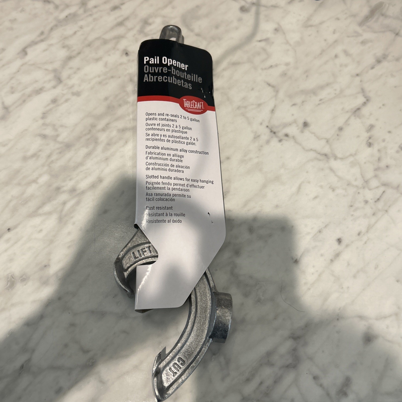 TableCraft 15 Cast Aluminum 16" Pail Opener