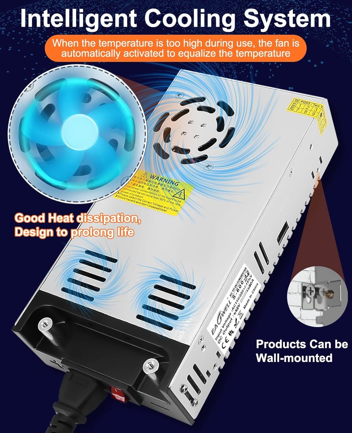 110V AC to 12V DC Converter Power Supply SMPS Transformer for RV Pump LED Strip