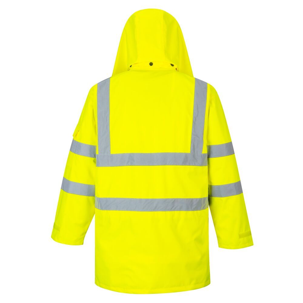 Portwest US427 Hi-Vis Reflective Waterproof 7 in 1 Safety Work Jacket ANSI