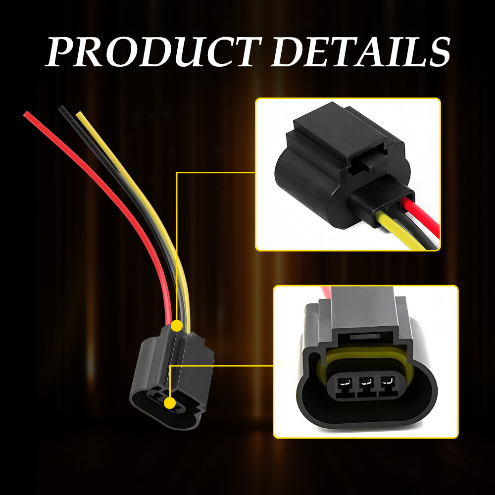 Harness 9008 Head Light Bulb Plug Repair H13 Socket Wire Pigtail Female for Ford