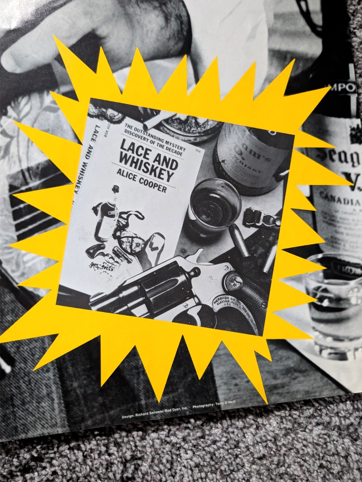 ALICE COOPER Lace and Whiskey promo poster 22x35