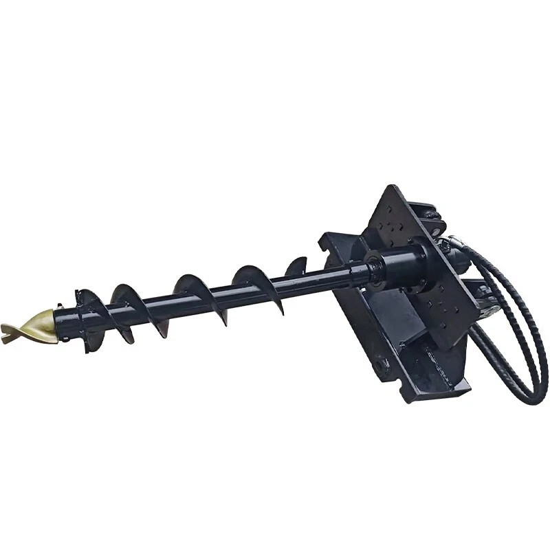 8-Inch Auger Post Hole Drill for Mini Skid Steer Loader, New