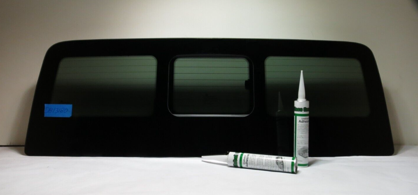 Fits 2020-2023 Jeep Gladiator Manual Back Sliding Glass Window w/Heat + 2 Glues