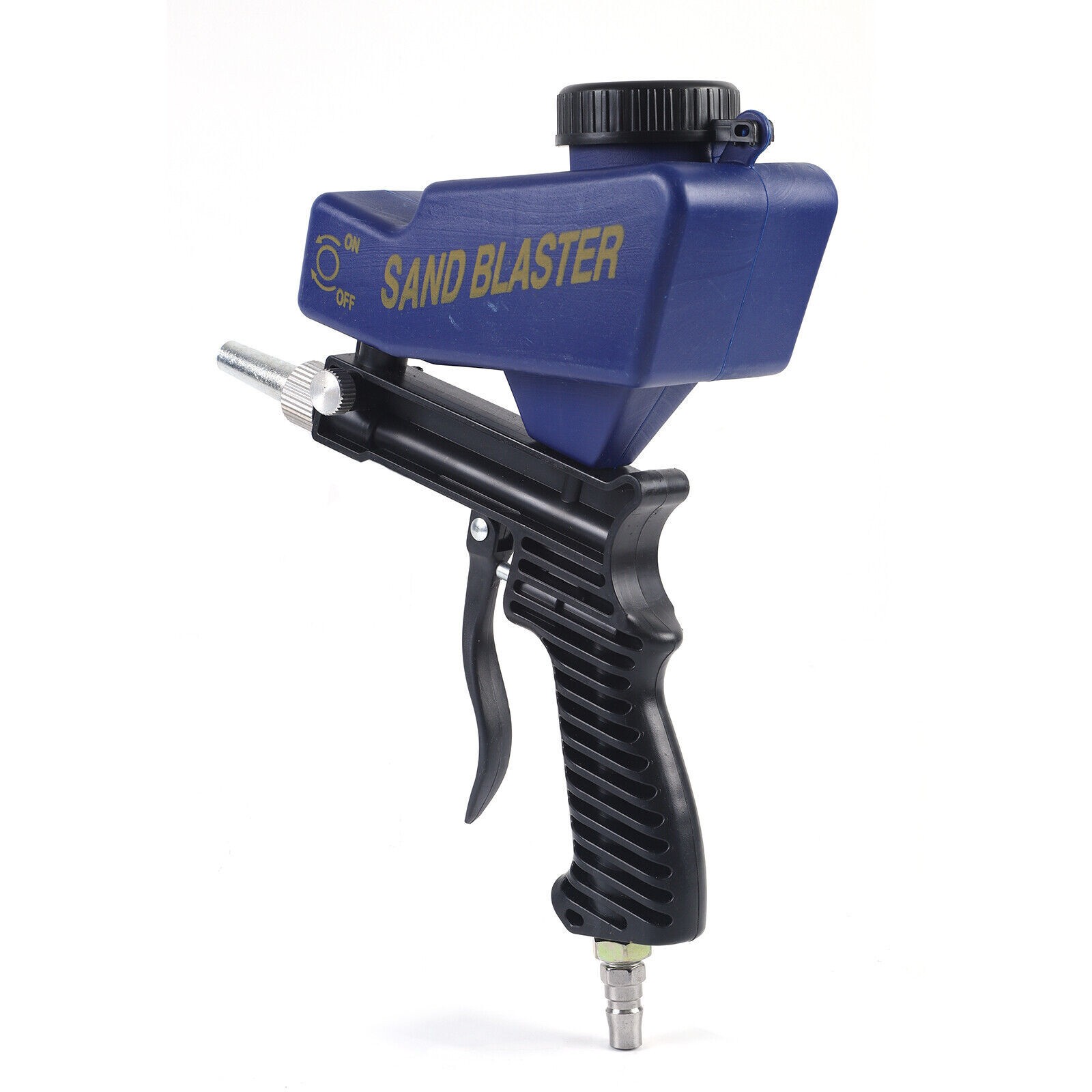 Hand Held Portable Media Spot Sand Blaster Gun Air Gravity Feed Rust Remover Kit