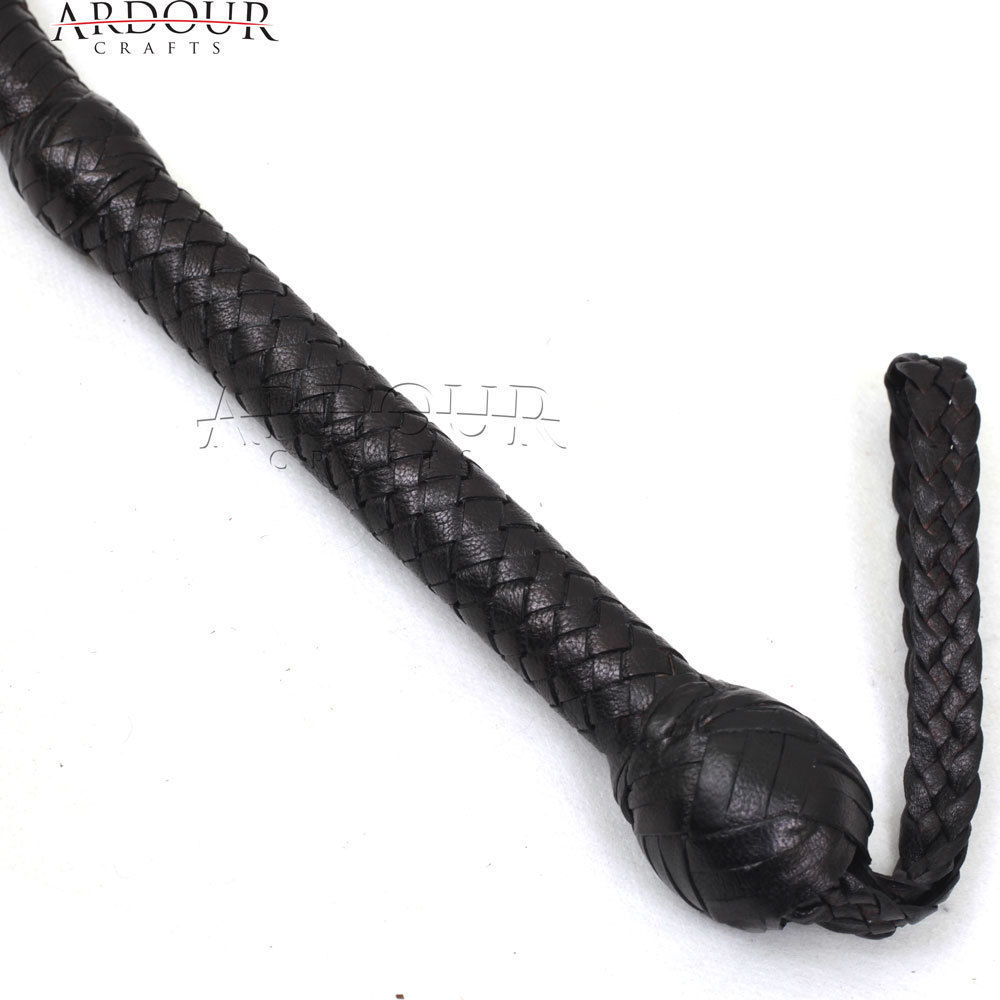 Cowhide Leather Bullwhip 04 to 12 Feet &16 Plait Indiana Jones Custom Bullwhip