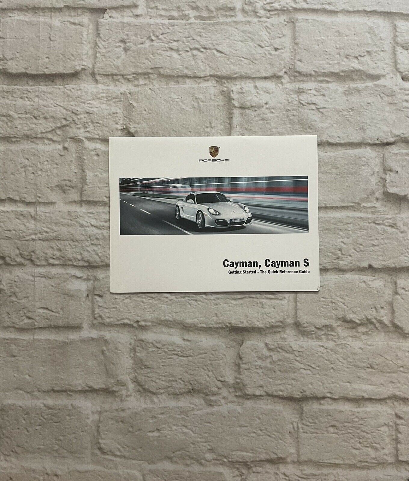 2012 Porsche CAYMAN, CAYMAN S Owners Manual S Coupe, S Hatchback, R Coupe, Base
