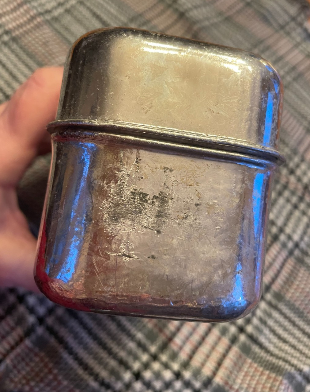 Original WWI Model of 1916 Bacon Tin Can Ration Meat Tin AEF US Army Pristine!